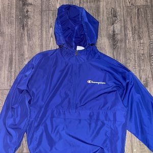 Blue champion anorak jacket